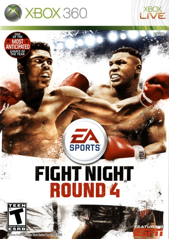 Fight Night Round 4 box art for Xbox 360